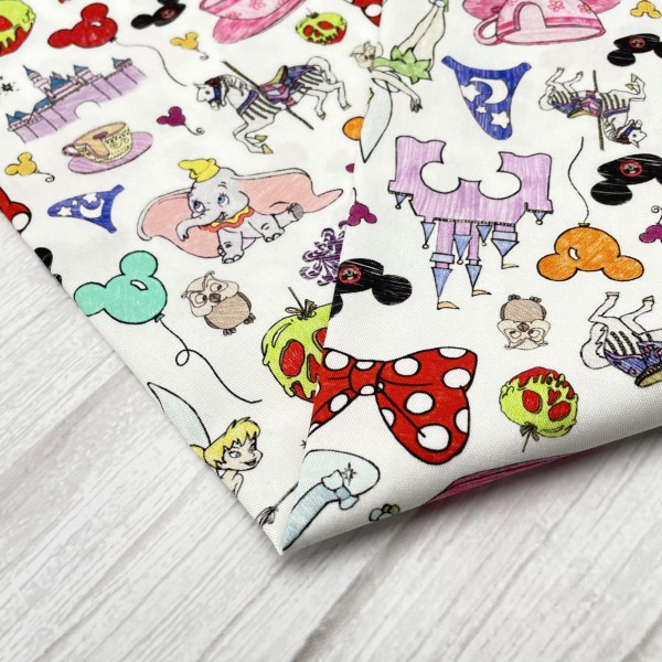 40s Cotton poplin custom print fabric 120gsm